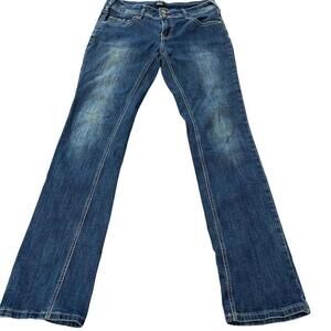 UR 2B Womens Dark Wash Blue Jeans Straight Leg Size 29 Road Runner Appar…​​​​